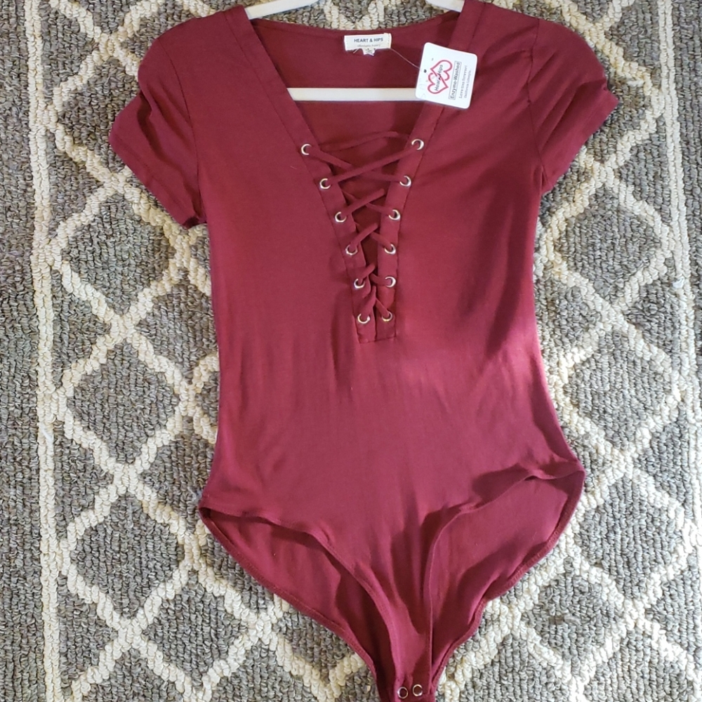 Lace up bodysuit
